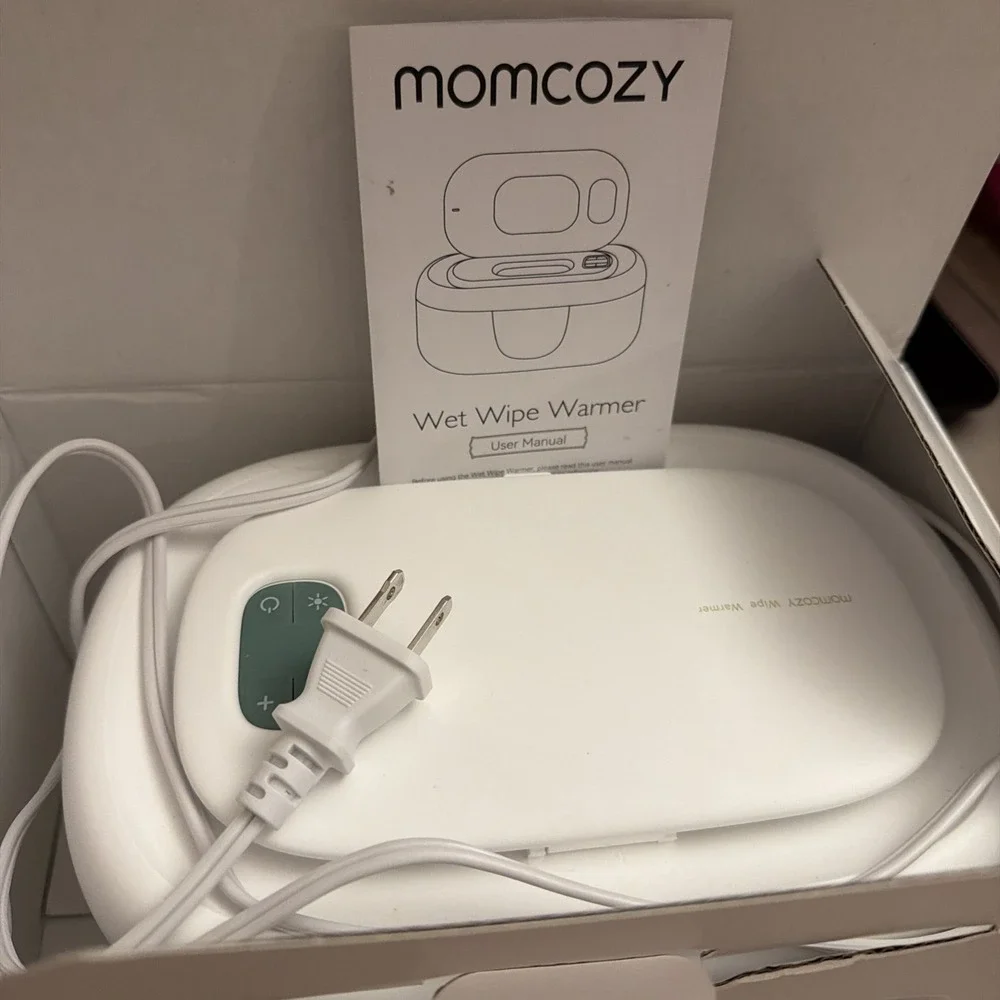 Momcozy Wet Wipe Warmer With Night Light WW01 NEW Open box